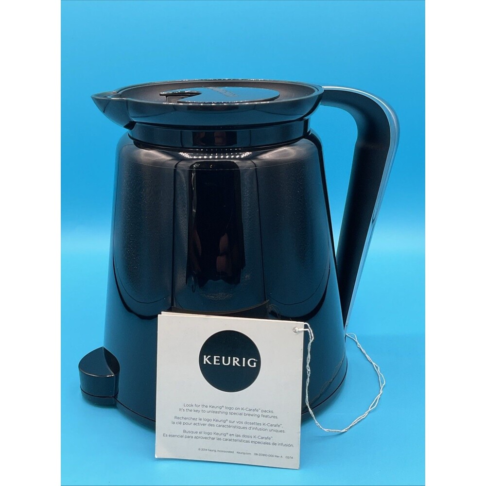 Keurig Coffee Maker 2.0 Tea Carafe Pot Replacement Kitchen Pitcher Black 32oz